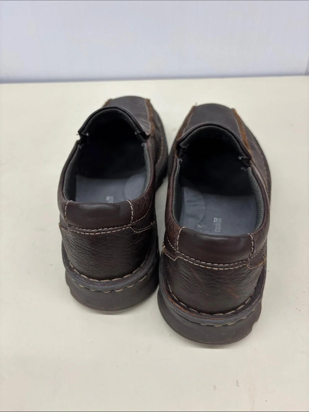 Clarks Men's Dark Brown Leather Slip-On Loafers